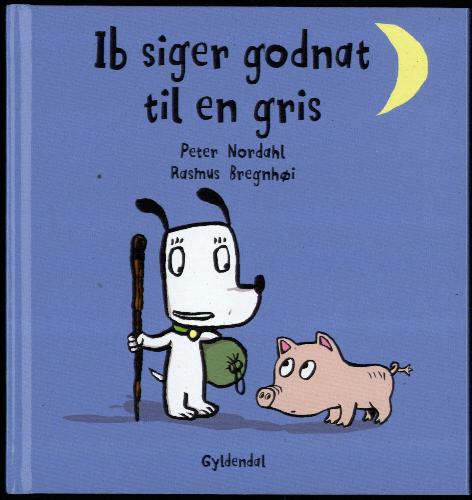 Ib siger godnat til en gris